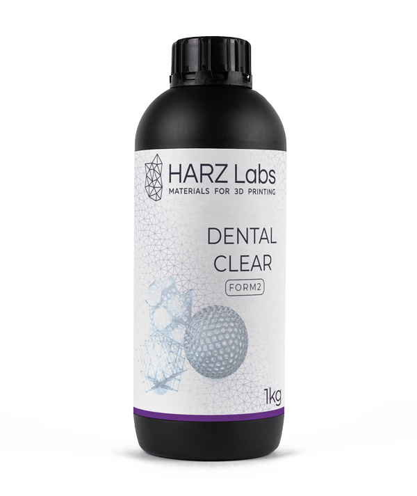 картинка HARZ Labs Form2 Dental Clear – Фотополимер для настольных SLA от магазина Udentis.ru