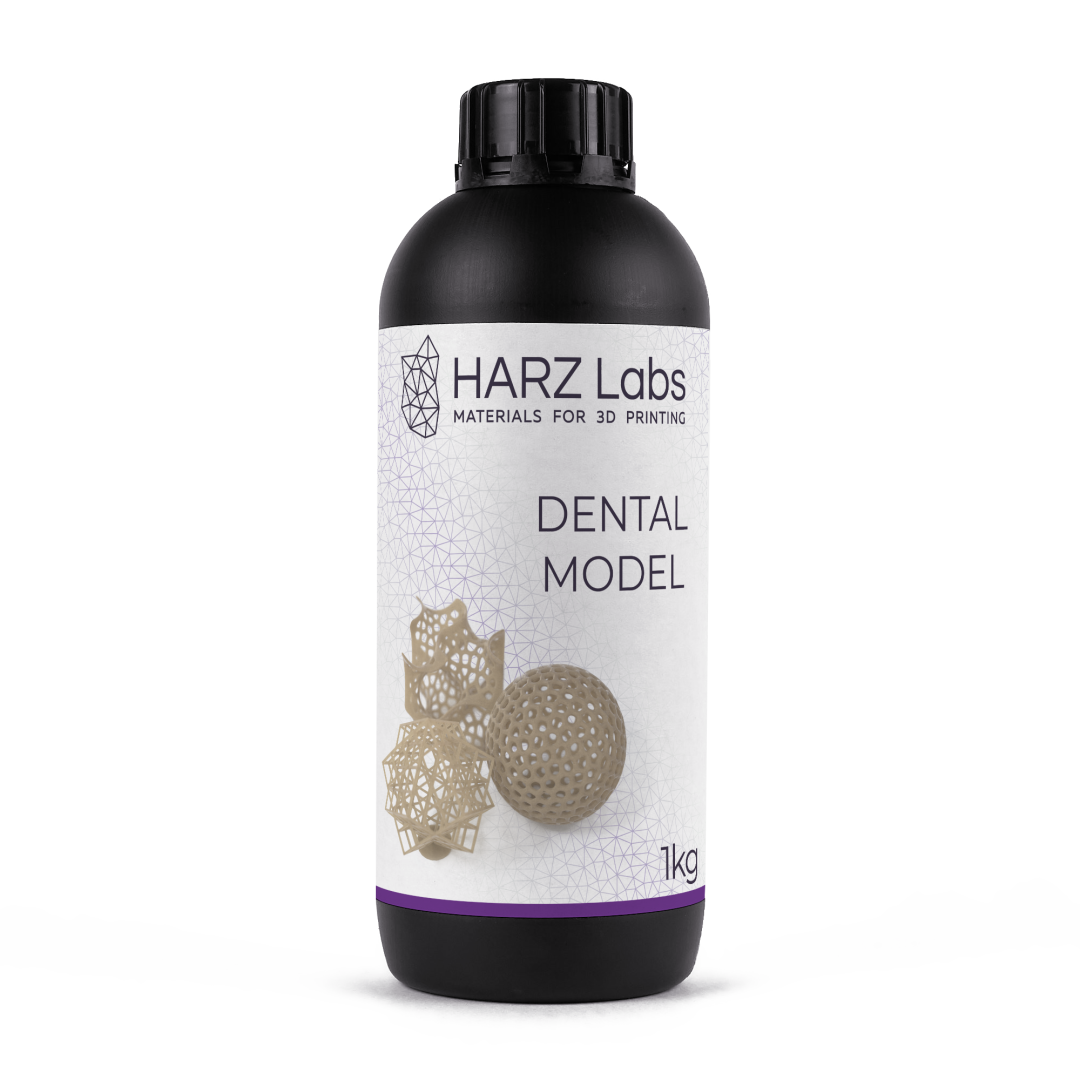 картинка HARZ Labs Dental Model Beige – Фотополимер для настольных LCD/DLP от магазина Udentis.ru