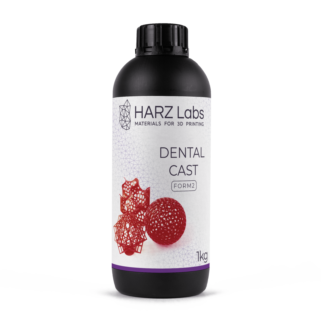 картинка HARZ Labs Form 2 Dental Cast – Фотополимер для настольных SLA от магазина Udentis.ru