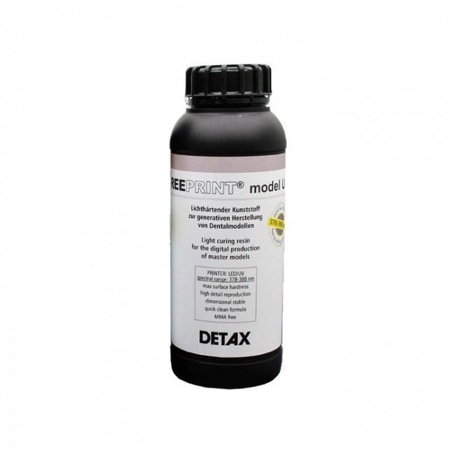 картинка DETAX Freeprint model UV - 3D материал для моделирования, серый, 1 кг от магазина Udentis.ru
