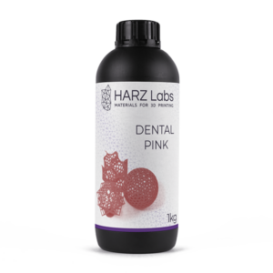HARZ Labs Dental Pink – Фотополимер для настольных LCD/DLP, 0,5кг