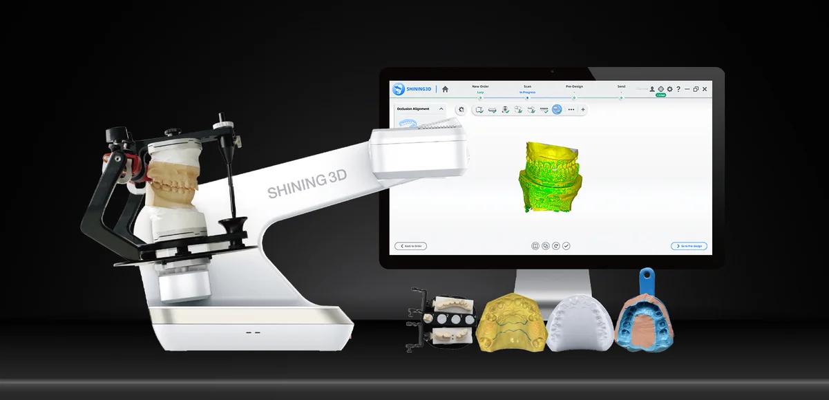 Лабораторный сканер Shining 3D AutoScan-DS-EX Pro (C) с артикулятором и программой на мониторе